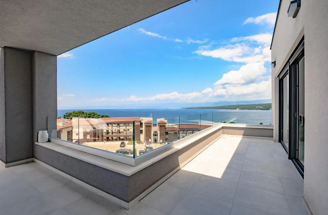 Luxury Penthouse Mia With Panoramic Sea View Apartment Malinska Croatia