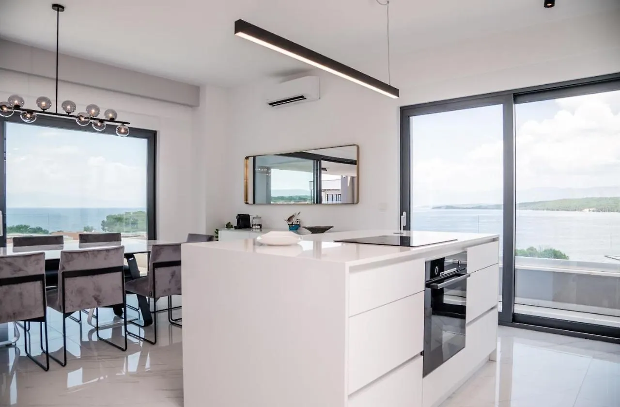 Luxury Penthouse Mia With Panoramic Sea View Apartment Malinska