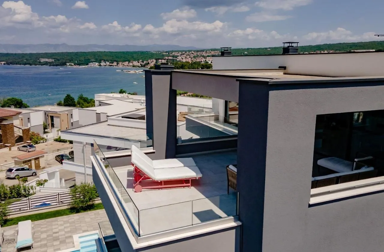 Luxury Penthouse Mia With Panoramic Sea View Apartment Malinska