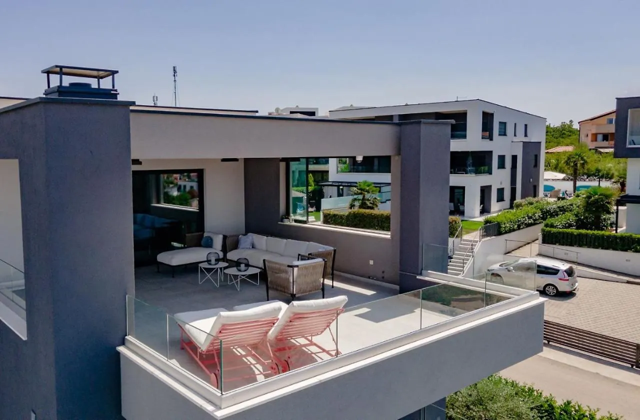 Luxury Penthouse Mia With Panoramic Sea View Apartment Malinska 0*,  Croatia