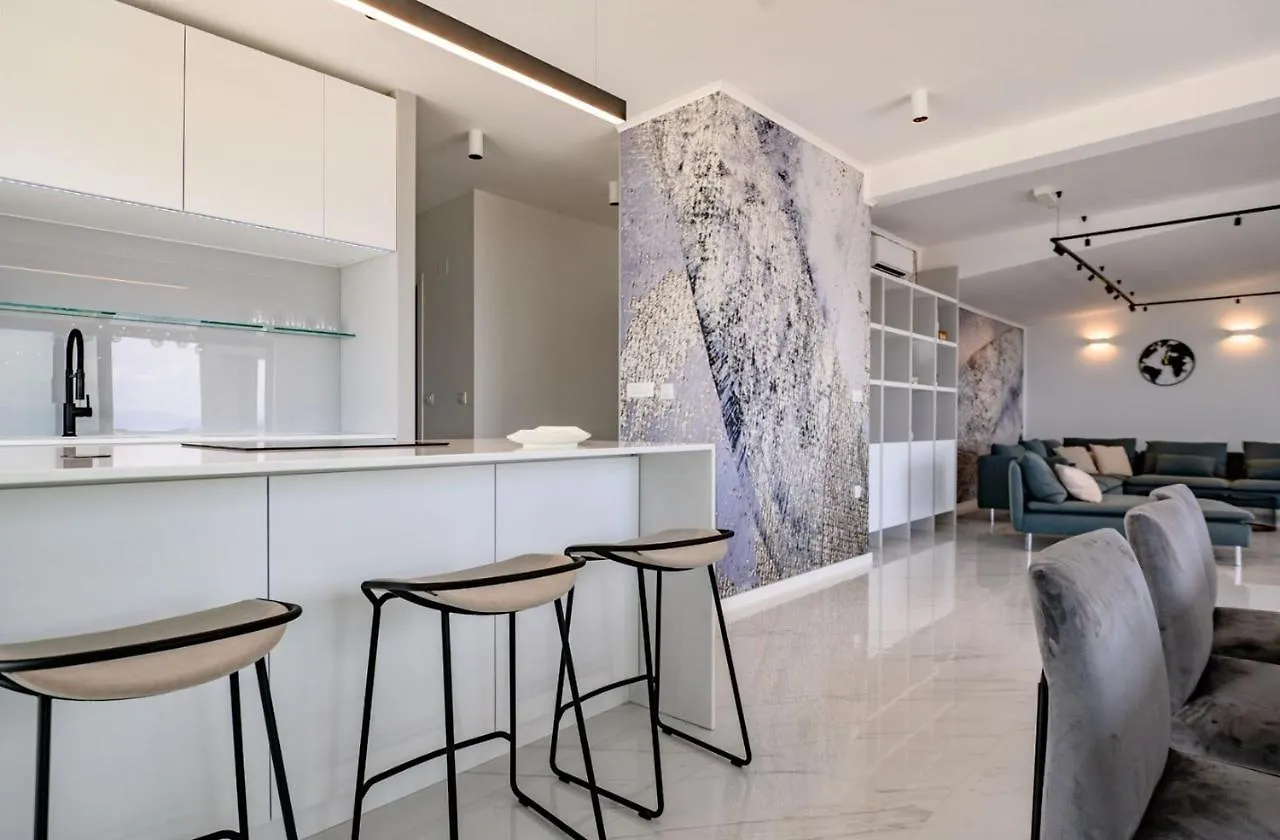 Luxury Penthouse Mia With Panoramic Sea View Apartment Malinska