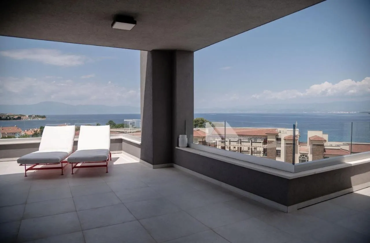 Luxury Penthouse Mia With Panoramic Sea View Apartment Malinska Croatia