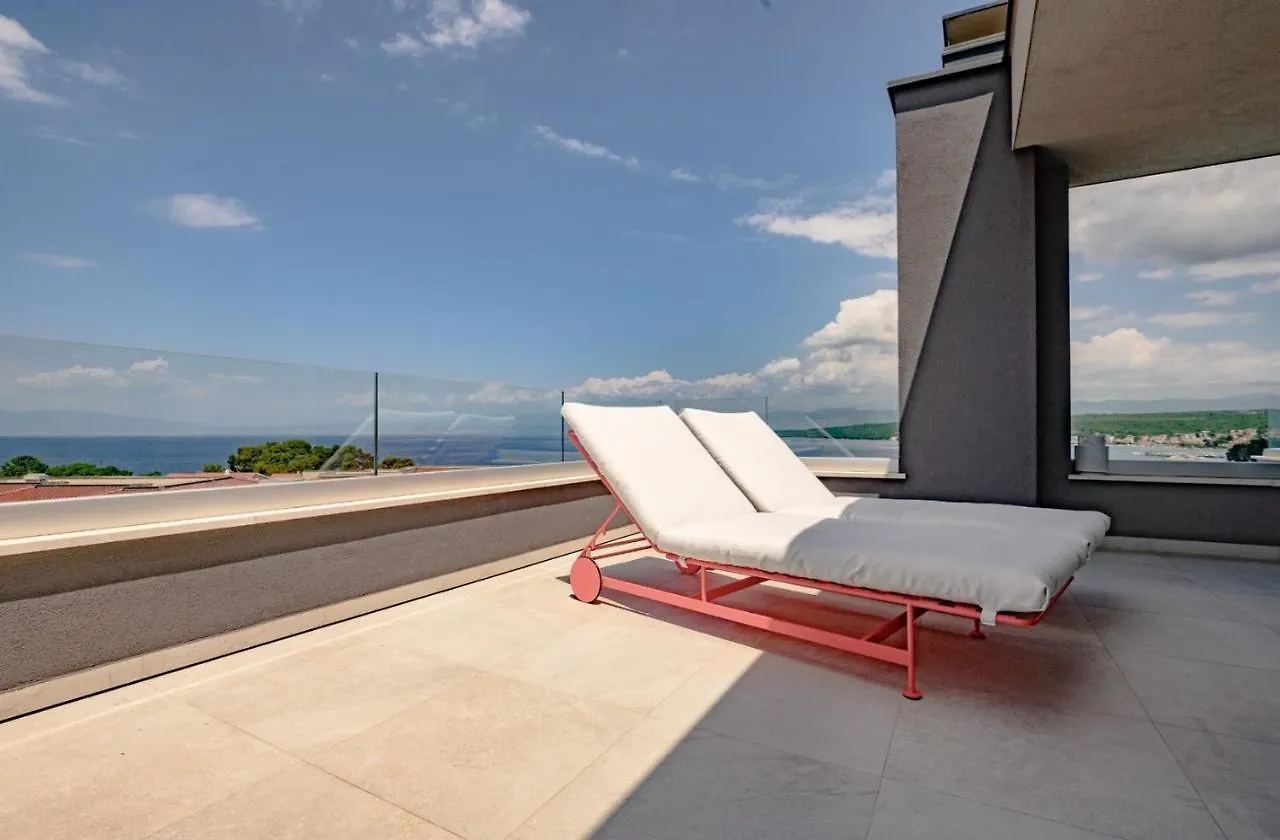 Luxury Penthouse Mia With Panoramic Sea View Apartment Malinska 0*,