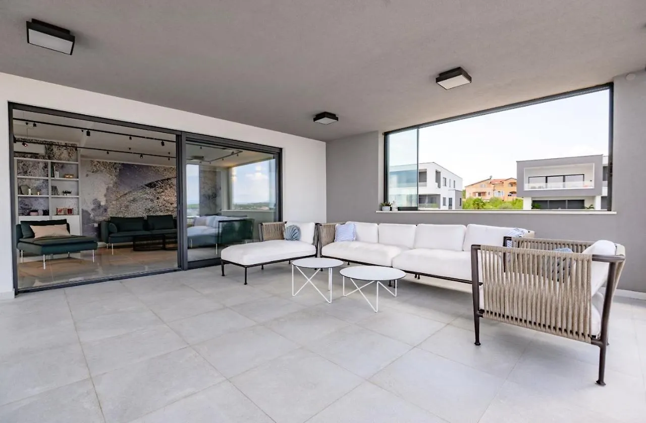 Luxury Penthouse Mia With Panoramic Sea View Apartment Malinska